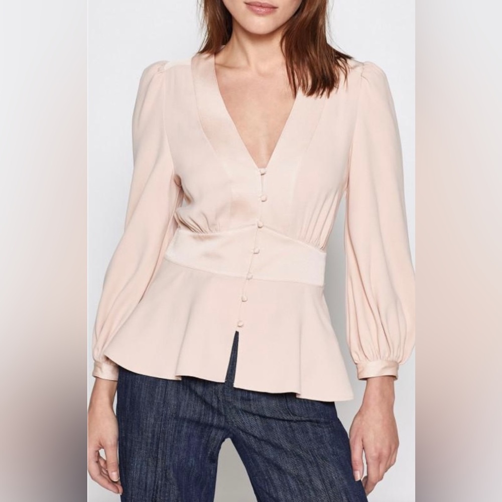 Joie Blush Pink V-Neck Blouse